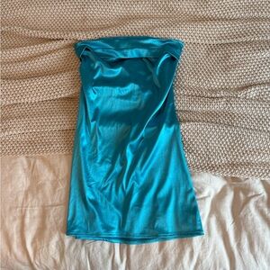 Shimmery Blue Dress - S/M